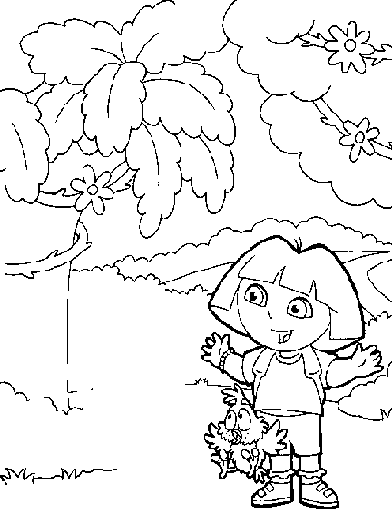 Dora Coloring Pages