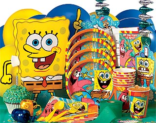 spongebob party supplies on SpongeBob Birthday Party Idea Party Pack