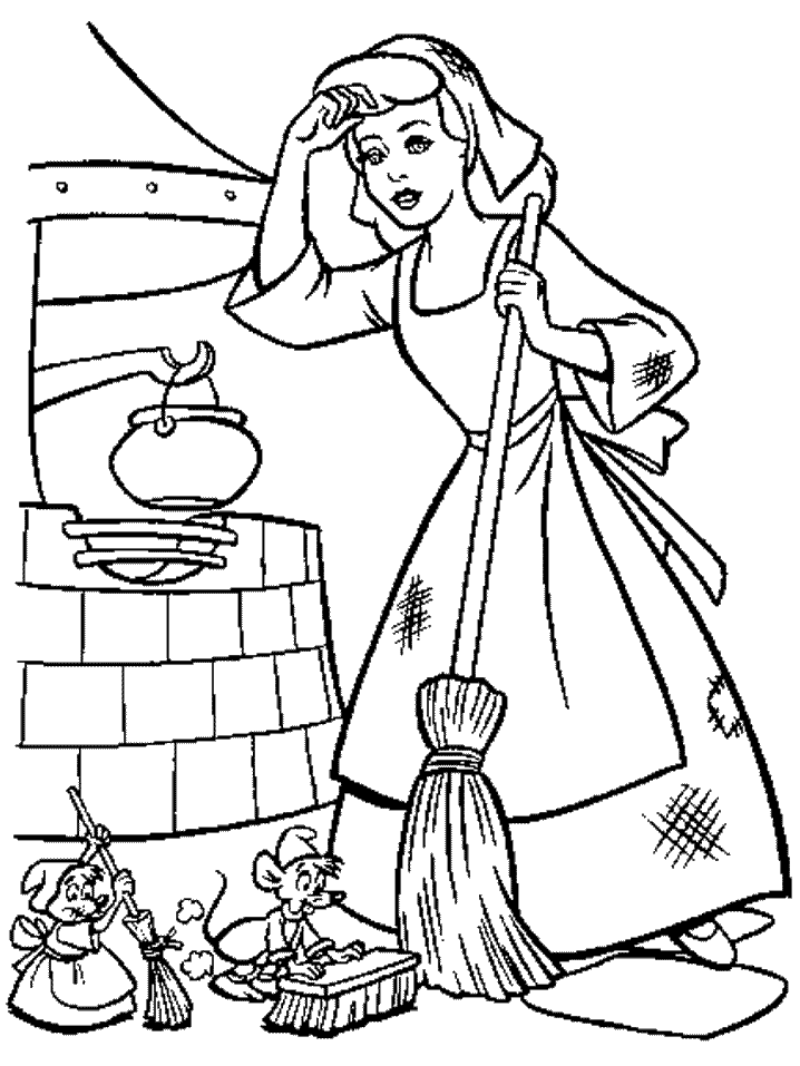 Cinderella Coloring Page