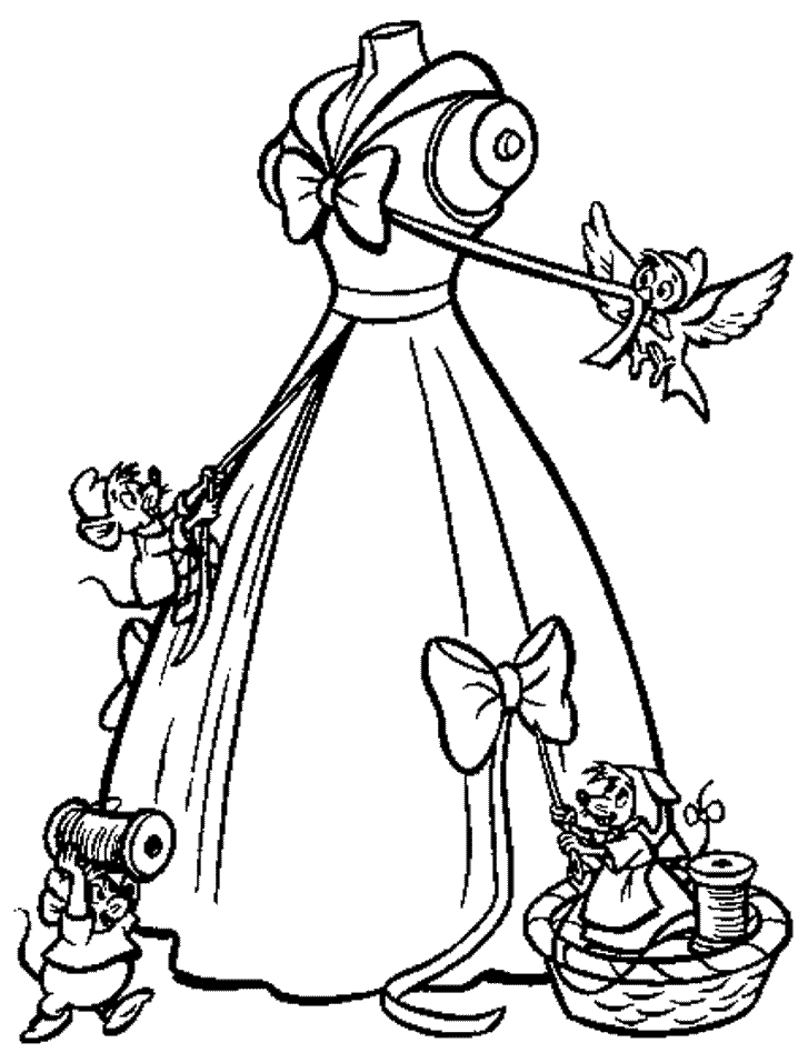 Cinderella Coloring Page