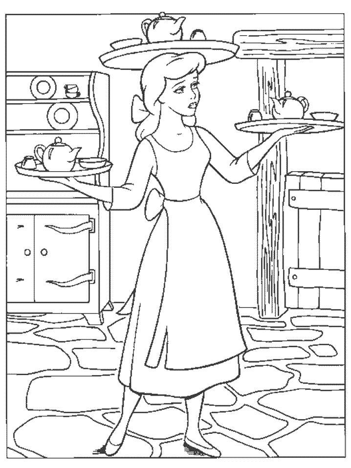 Cinderella Coloring Page