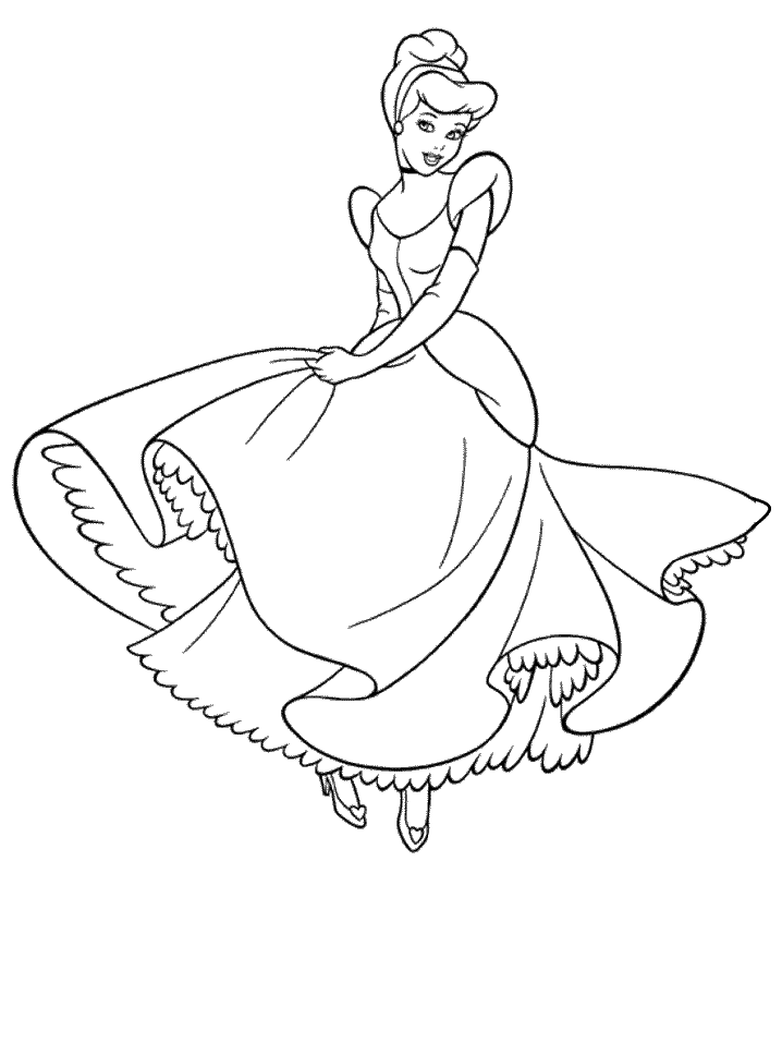 Cinderella Coloring Page