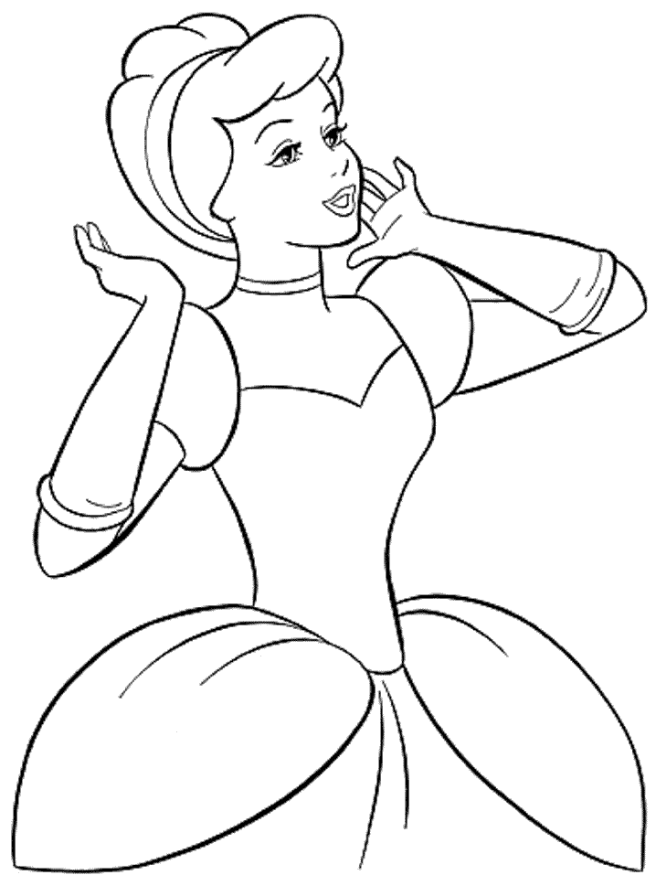 Cinderella Coloring Page