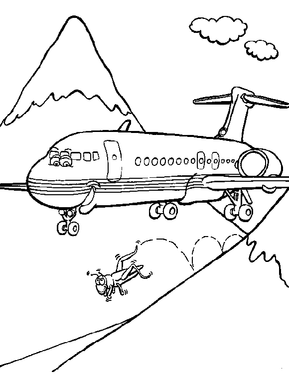 Safari Pictures Coloring Page