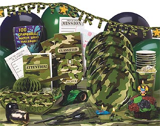 Army Theme Party Pack