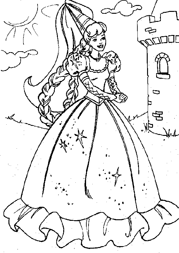 Barbie Coloring Page