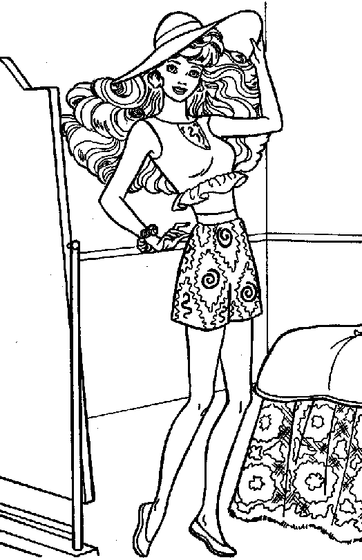 Barbie Coloring Page