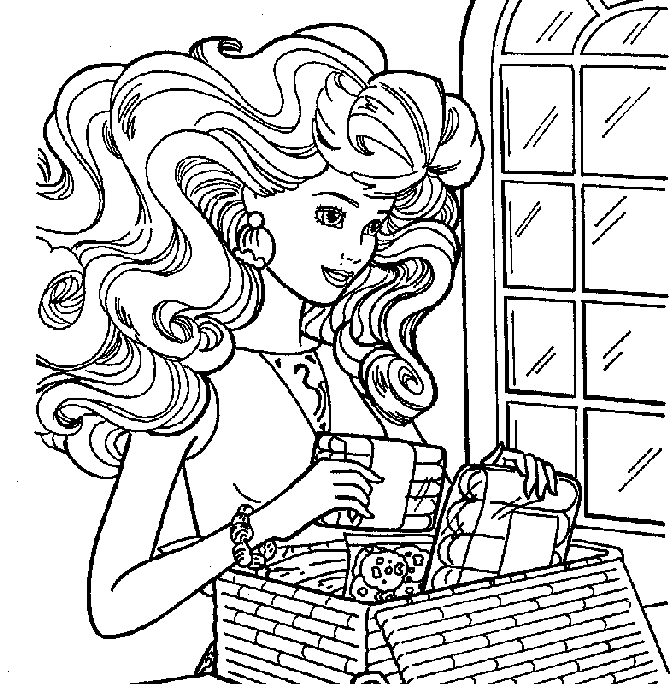 Barbie Coloring Page