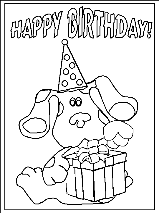 Blue's Clues Coloring Page