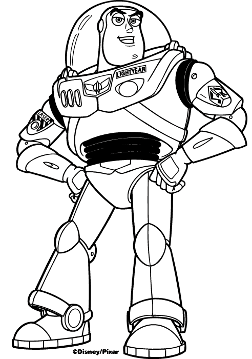 Buzz Lightyear's Coloring Page