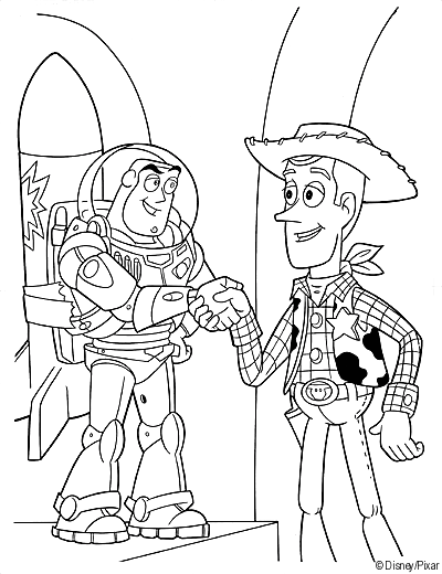 Buzz Lightyear's Coloring Page