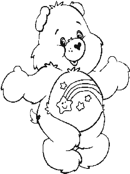 wish bear coloring pages