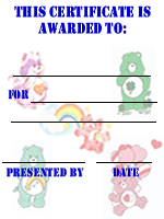 Care Bears Invitation