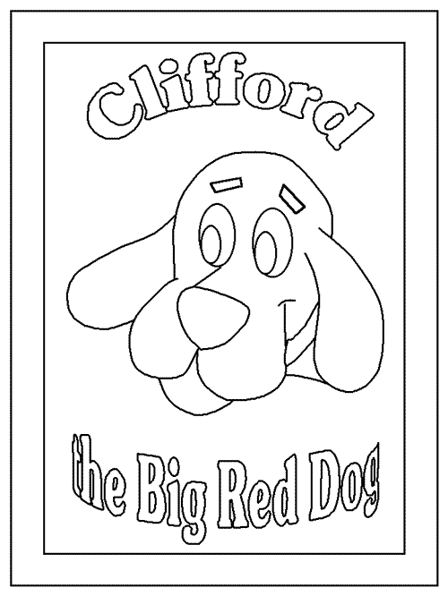 Clifford the Dog Coloring Page