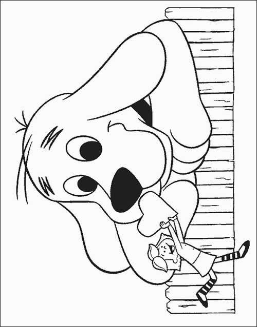 Clifford the Dog Coloring Page