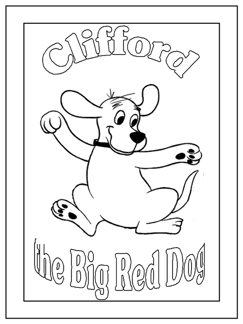 Clifford the Dog Coloring Page