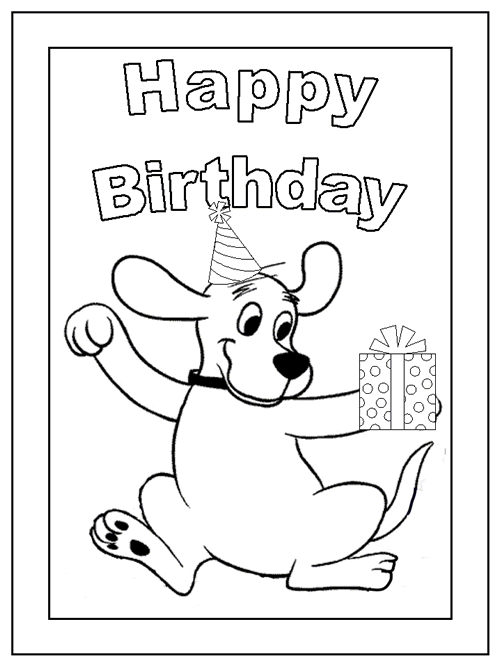 Clifford the Dog Coloring Page