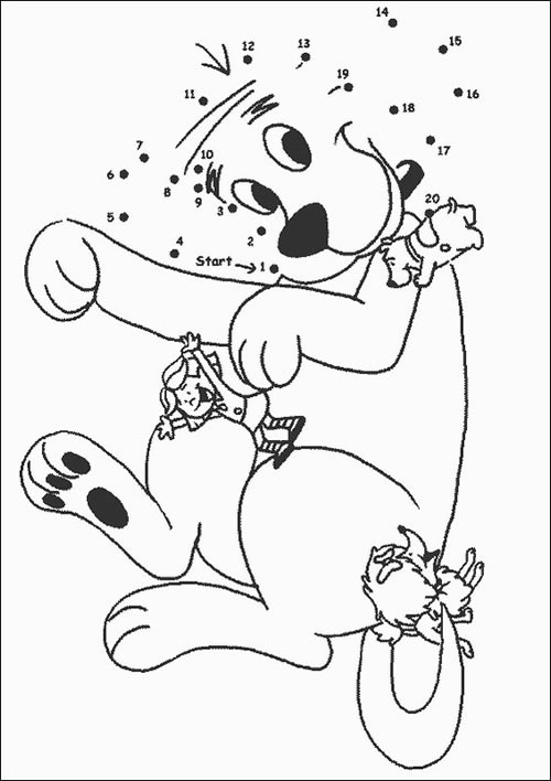 Clifford the Dog Coloring Page