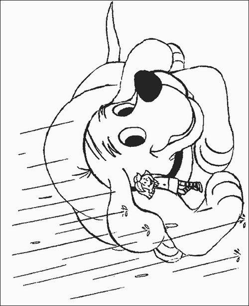 Clifford the Dog Coloring Page