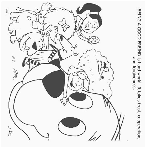 Clifford the Dog Coloring Page