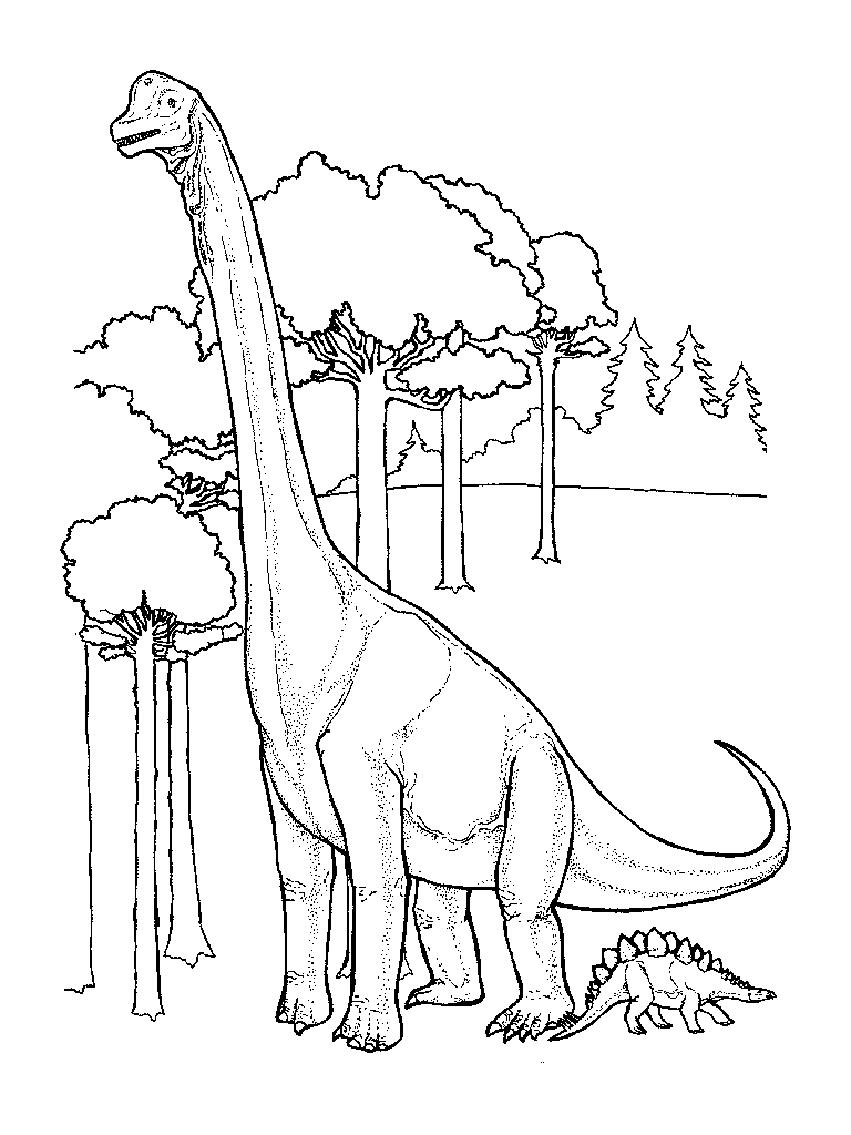 Dinosaur Coloring Page