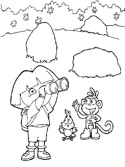 Dora Coloring Page