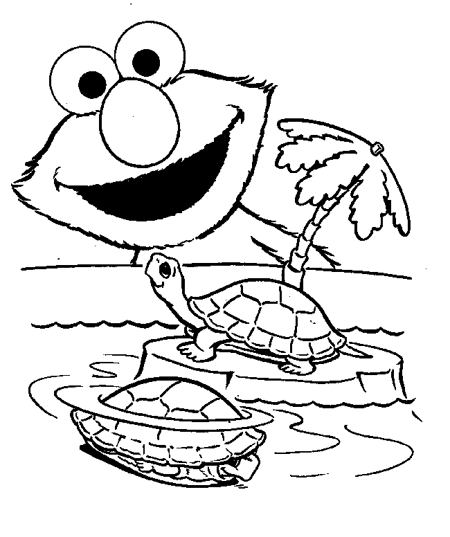 Elmo Coloring Page