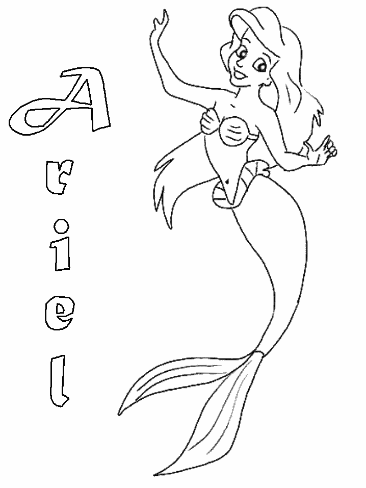 Mermaid Coloring Page