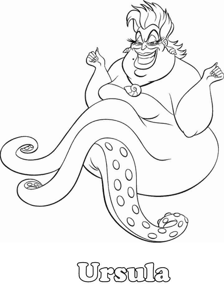 Mermaid Coloring Page