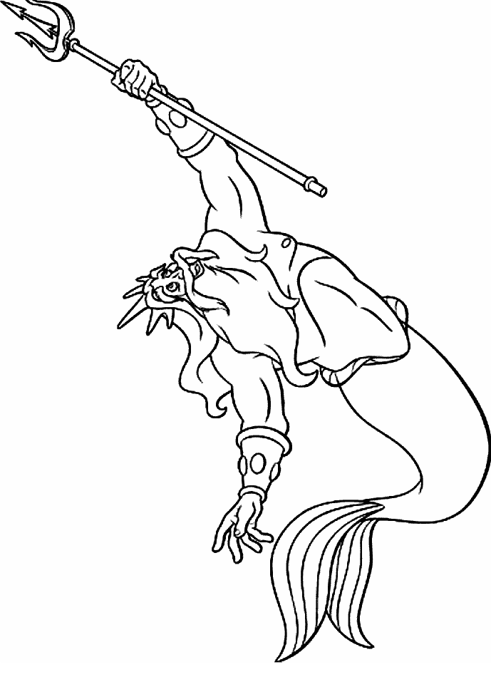 Mermaid Coloring Page