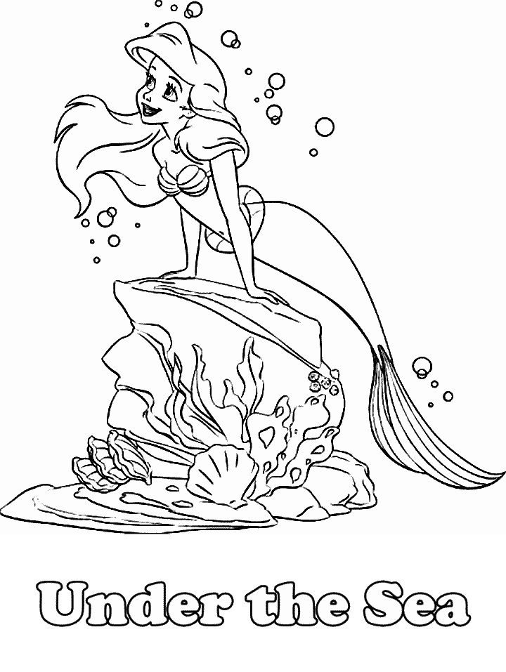 Mermaid Coloring Page