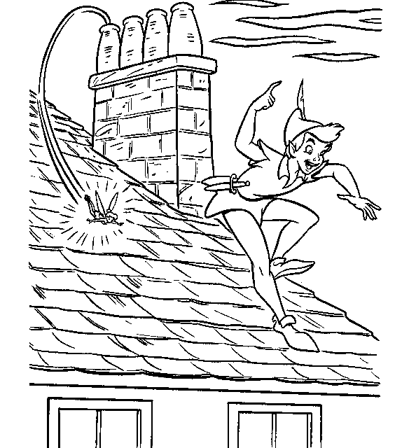 Peter Pan Pictures Coloring Page