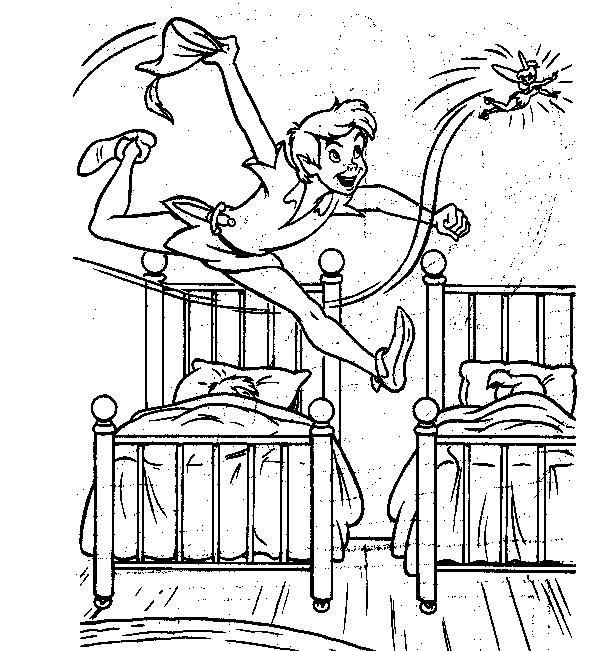 Peter Pan Pictures Coloring Page