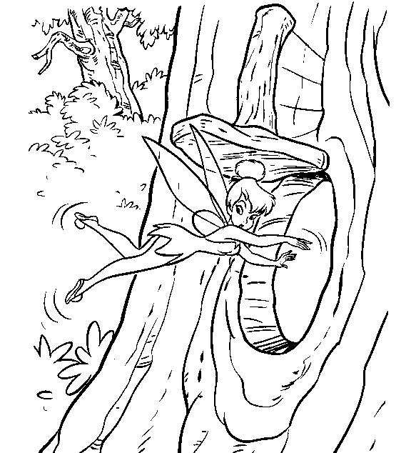 Peter Pan Pictures Coloring Page