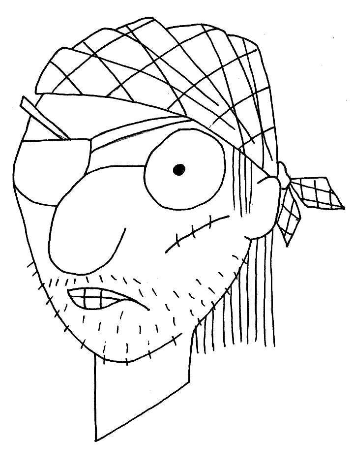 Pirate Pictures Coloring Page