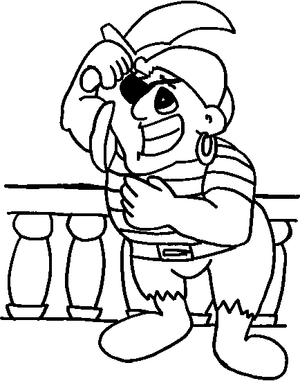 Pirate Pictures Coloring Page