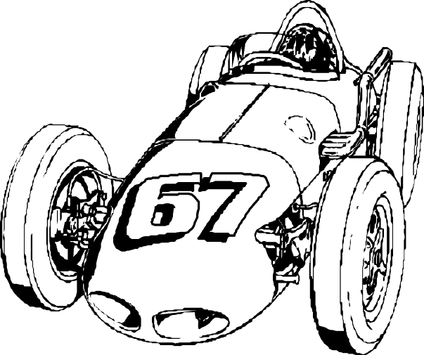 Racing Pictures Coloring Page