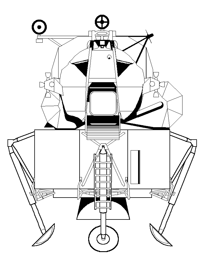 Space Pictures Coloring Page