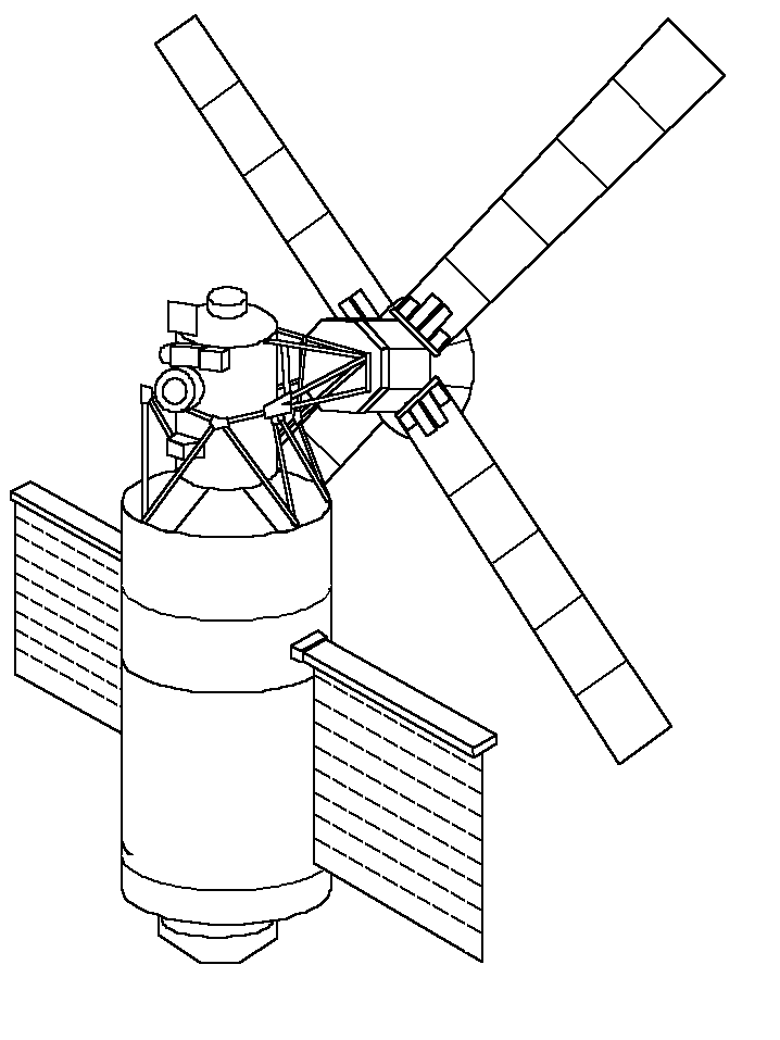 Space Pictures Coloring Page