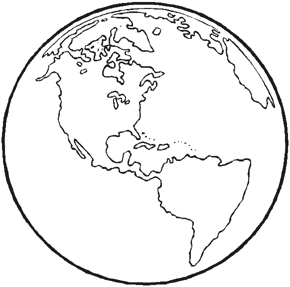 Space Pictures Coloring Page