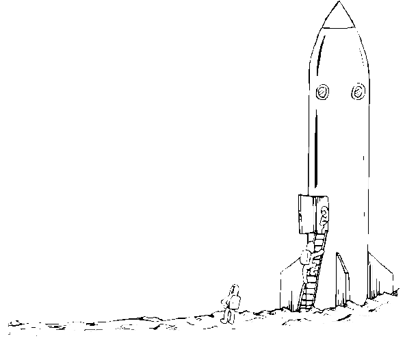 Space Pictures Coloring Page