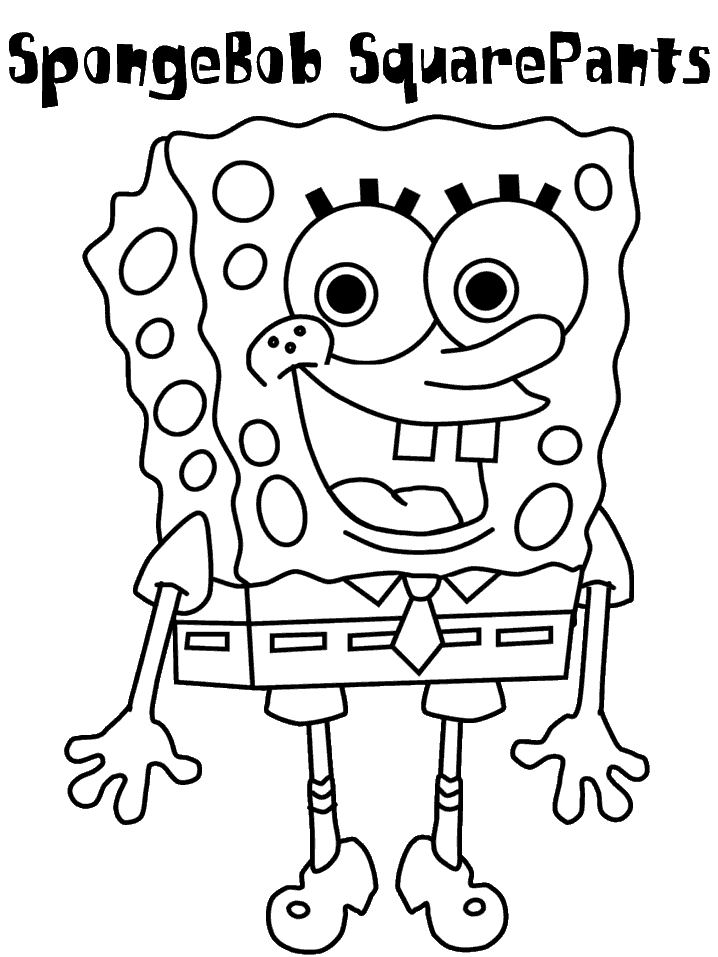 Spongebob Pictures Coloring Page