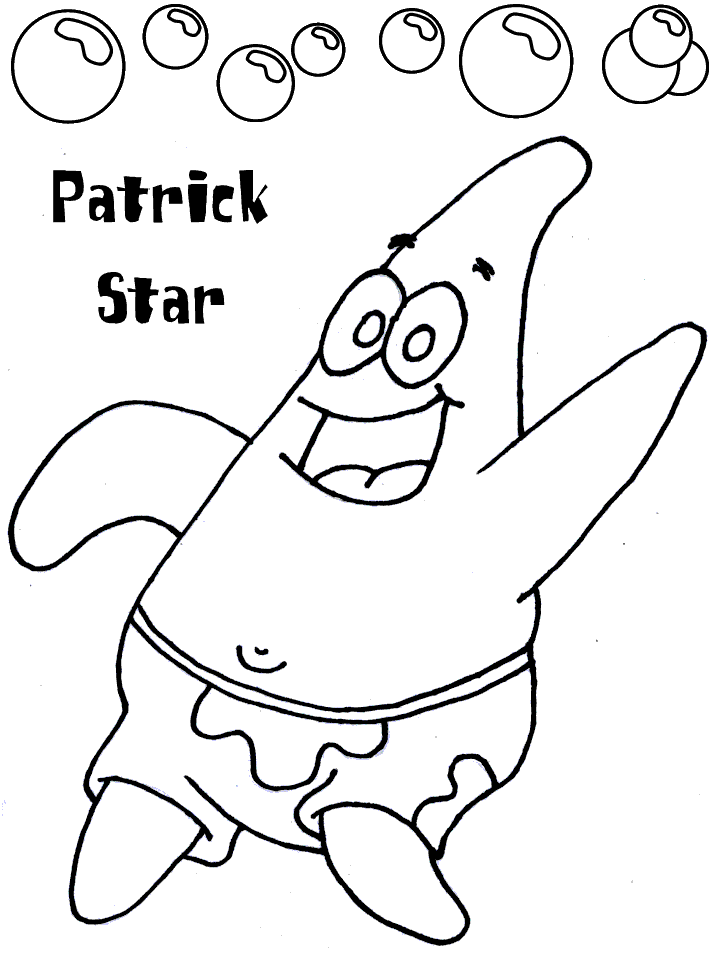 Spongebob Pictures Coloring Page