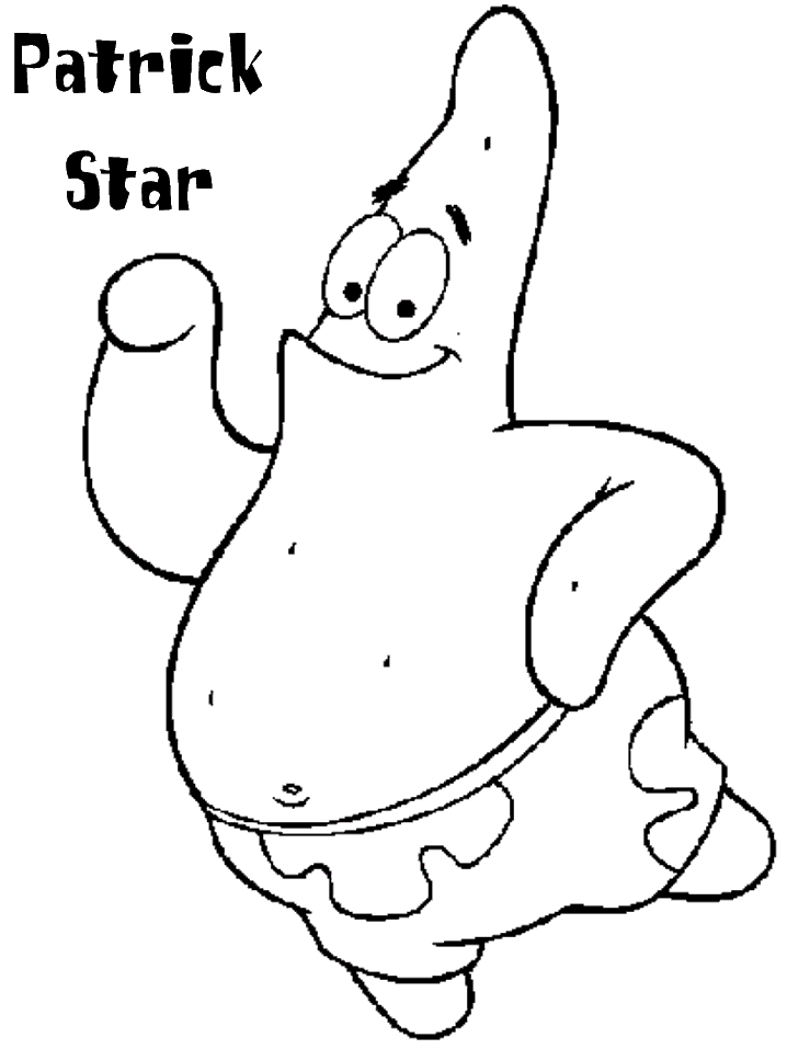 Spongebob Pictures Coloring Page