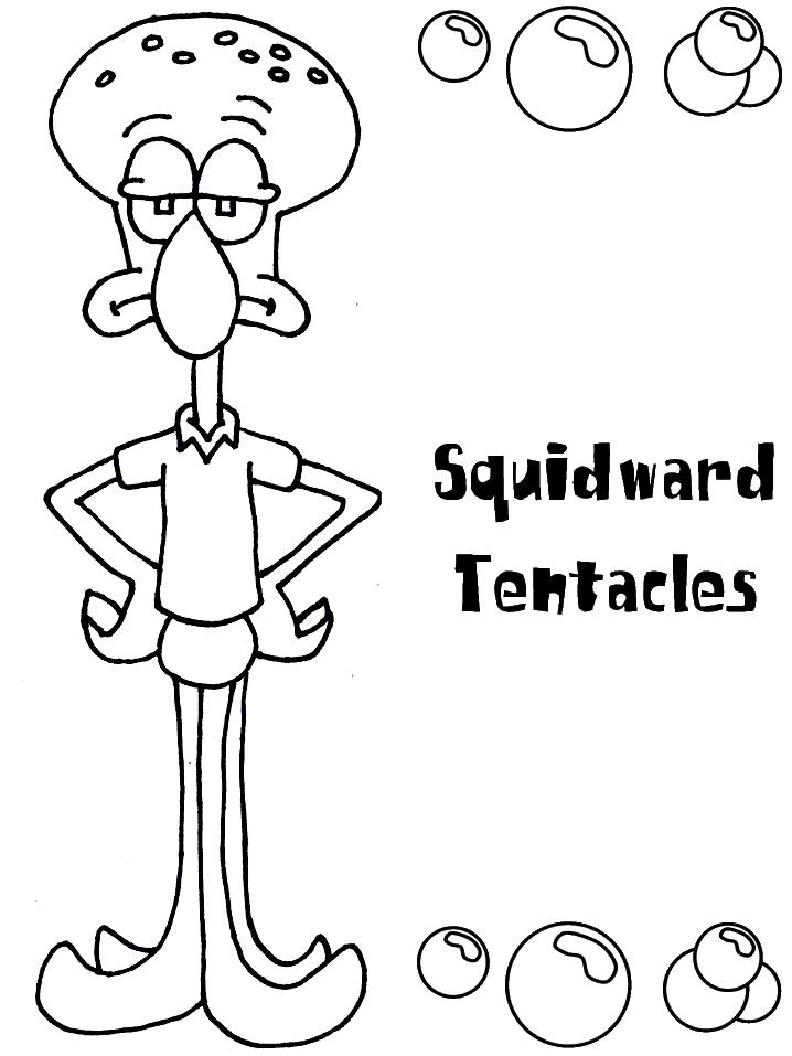 Spongebob Pictures Coloring Page