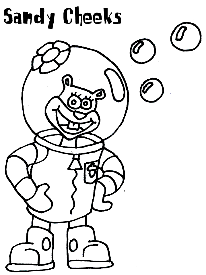 Spongebob Pictures Coloring Page