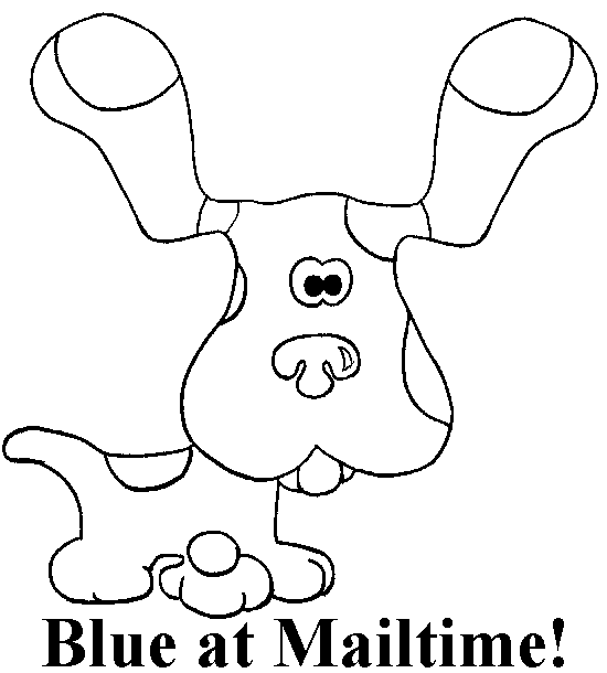 Blue's Clues Coloring Page