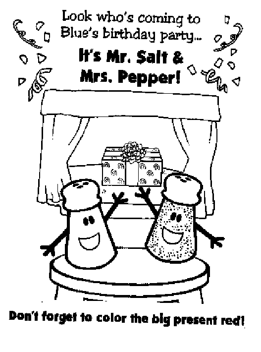 Blue's Clues Coloring Page