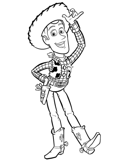 Buzz Lightyear's Coloring Page