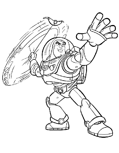 Buzz Lightyear's Coloring Page